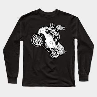 It's rider time and who cares Long Sleeve T-Shirt